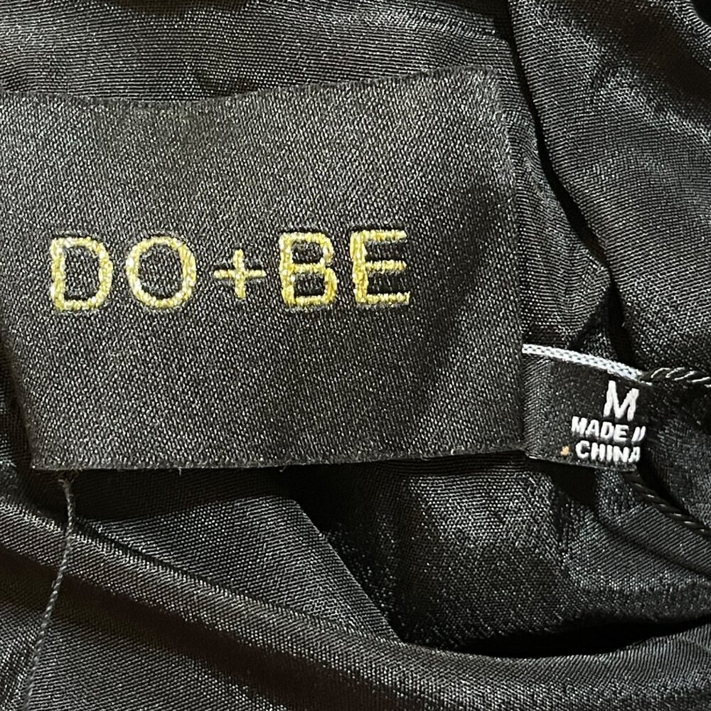 New D0+BE Halter Mini Dress Open Back Black M Medium Cocktail Party - Picture 5 of 9